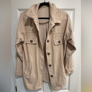 Women's Tan Corduroy Jacket